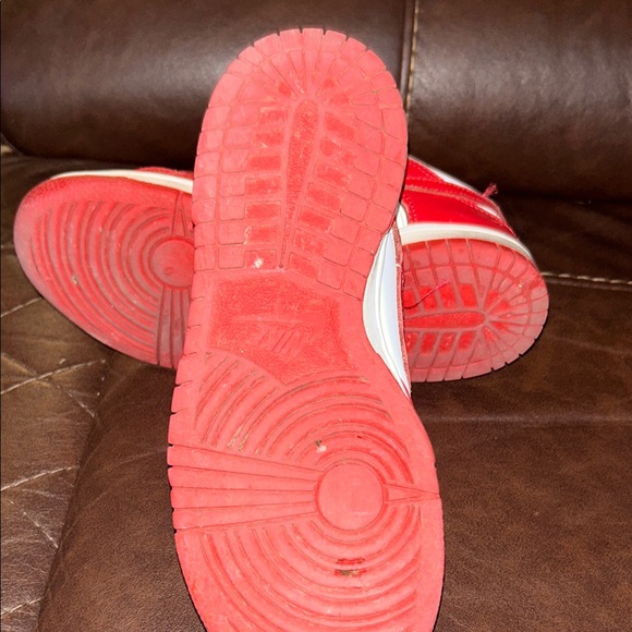 Nike Kids Red and White Sneakers - Picture 3 of 3